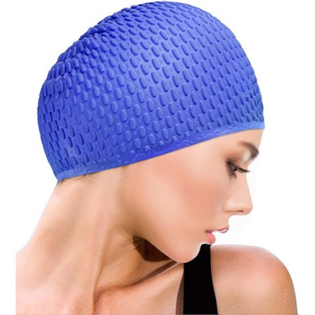 Simningsmössa i silikon för vuxna, män och kvinnor, droppfri mössa, Wat