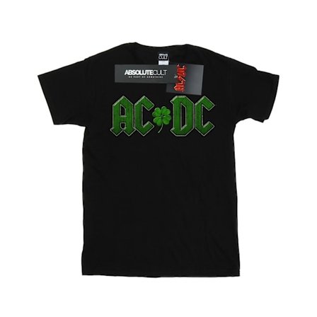 AC/DC Dam/Dam Shamrock Logo Bomull Boyfriend T-shirt 5XL