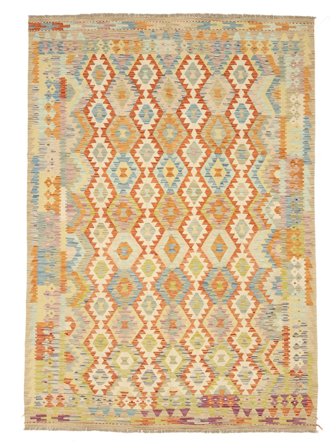 204X295 Dywan Orientalny Kilim Afgan Old Style (Wełna, Afganistan)