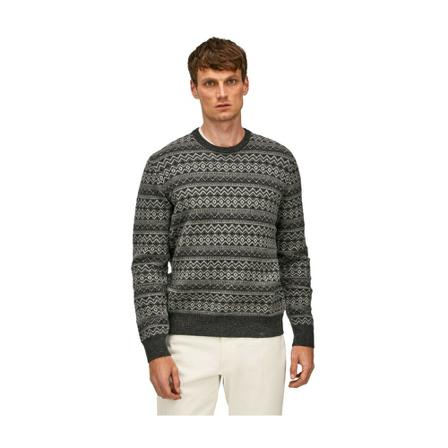 Hackett, Round-neck Knitwear Grijs, Heren, Maat:M