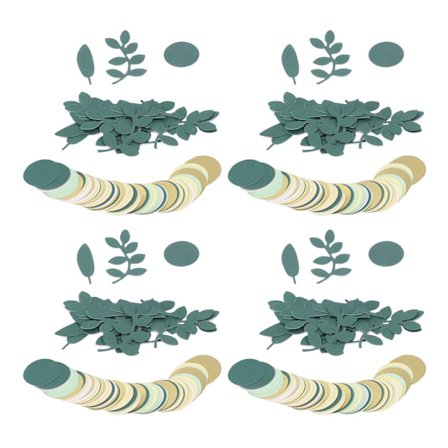 400 st grönt konfetti miljövänligt papper återanvändbart djungelkonfetti babyshowerkonfetti för dinosaurietemafest