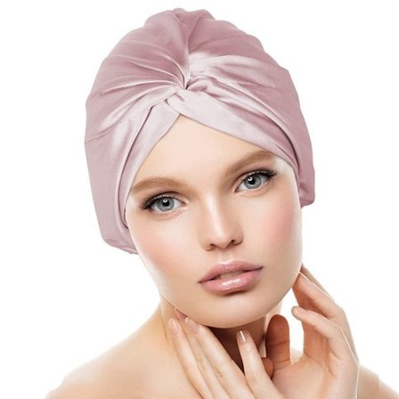Luxurious Satin Bonnet 2-in-1 - Sleep Cap & Shower Cap for Long and Curly Hair