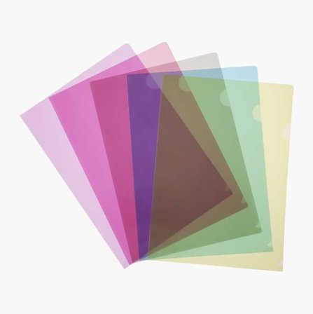 Plastficka A4 12-pack blandade färger