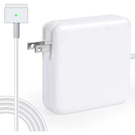 85W Magnetisk T-Tip Mag 2 Laptop Oplader, Kompatibel med Strømadaptere til 13-tommer til 15-tommer Mac-Book Pro (2012 til 2017)