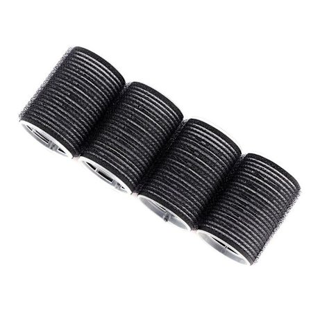 Black Self Grip Hair Rollers Pro Salon Frisörrullare Multi Size Hårstylingverktyg