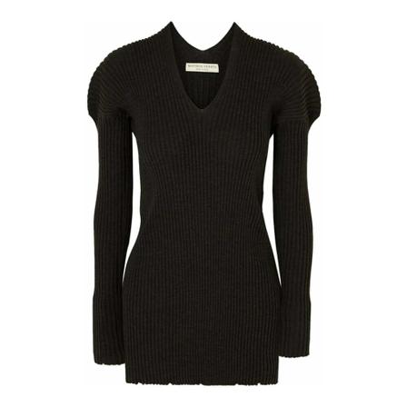 Bottega Veneta Round-neck Strik Sort, Dame Striktrøjer