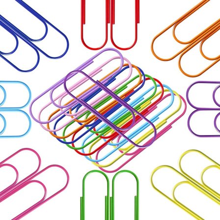 Pack om 30st Stora Gem Klämmer 50mm