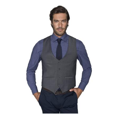 Borgio, kamizelka lariano o kroju slim fit Szary, Mężczyzna, Rozmiar: 3XL