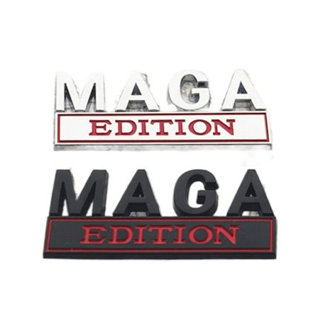 2 ST MAGA Edition Bilemblem 3D Letter Fender Badge metalllogotyp
