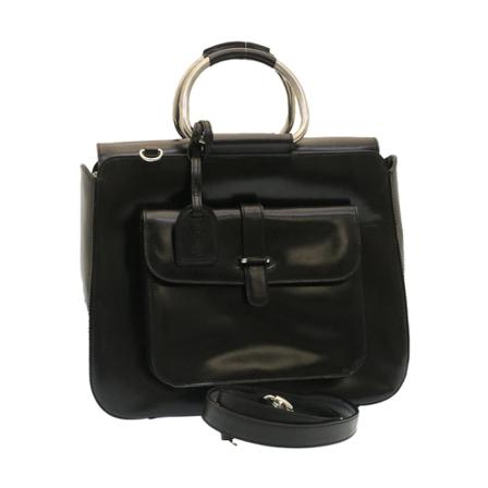 Gucci Vintage, Pre-owned Bag Zwart, Dames, Maat:ONE Size,leer