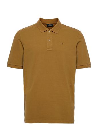 Garment-Dyed Cotton Pique Polo Brown Scotch & Soda