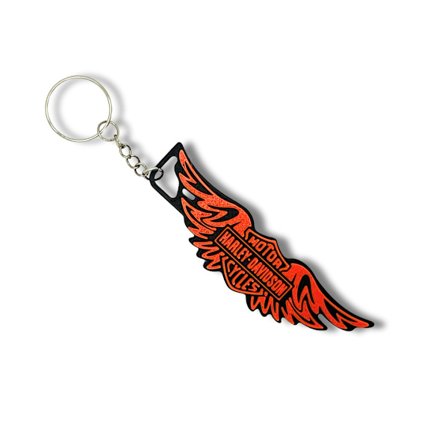 Nyckelring kedja emblem tillbehör för Harley Davidson vingar