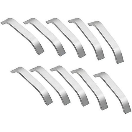 10 kpl kaapin vetimiä - hopeiset keittiön vetimet 128 mm kaapin vedin keittiön huonekalukaappi[PL]