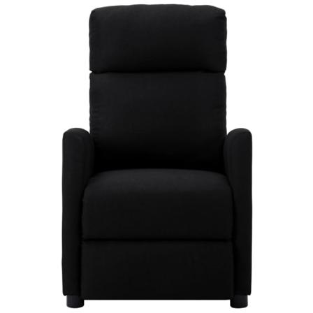 Vidaxl Elektrisk Reclinerfåtölj Svart Tyg Svart