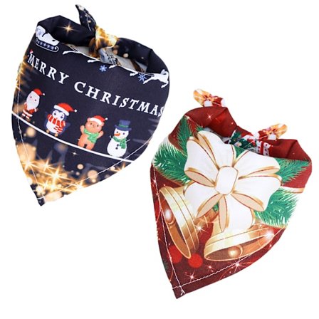 Hunde Bandana Julekæledyrstørklæde Trekant Kæledyrs Bandana, stil 2