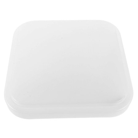 Firkantet Lysafdækning Til Loftlampe Moderne Plastik Lampeskærm Hvid 22.00X22.00X4.00CM Blød Belysning 1 Sæt