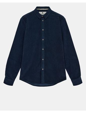 Anerkjendt Akleif Solid Cord Shirt Marinblå