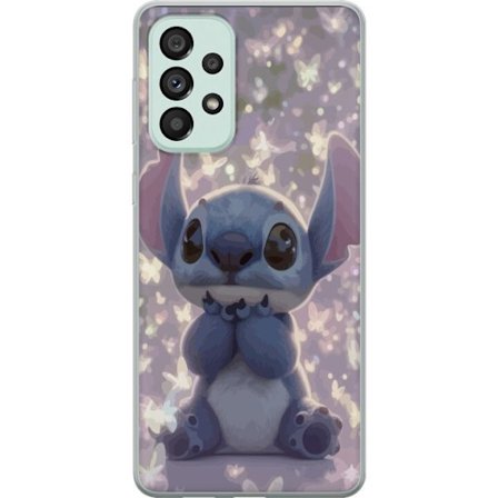 Kompatibelt Mobilskal till Samsung Samsung Galaxy A73 5G Stitch söt kawaii fjärilar ljus magisk Disney