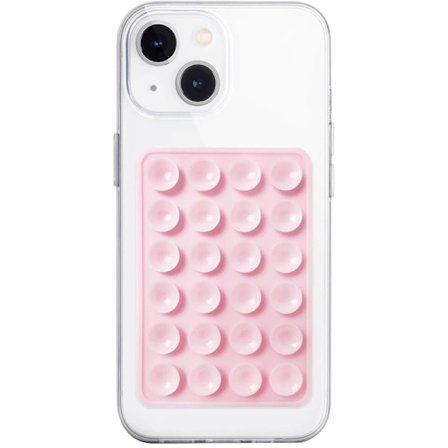 Sugekop Silikone Selvklæbende Mobilholder - Pink