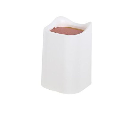 Mini Skrivebords Papirkurv Bærbar Bordkurv med Svinglåg, til Badeværelse, Soveværelse, Køkken