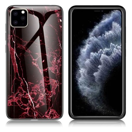 Fantasy Marmor iPhone 11 Pro skal - Röd