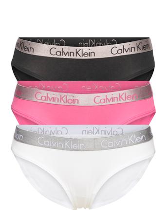 Bikini 3Pk Trusser, Tanga Briefs Multi/mønstret Calvin Klein