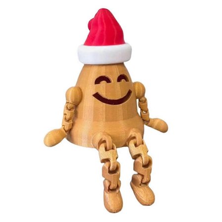 Rörlig skrivbordsdocka, 3D-utskrift, juldekorationer, julklapp B