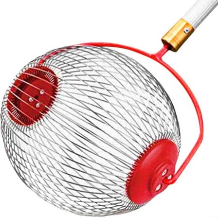 Nøddeopsamler - sideåbning til tømning af valnødder, rullende fyrrekogleopsamler, opsamler, kugleopsamler til valnødder og pekannødder - Perfekt