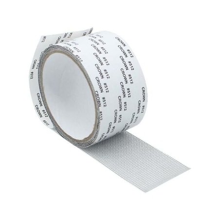 Tom skärmfönster reparationsbidrag hål självhäftande reparationstejp gasväv lapp hål (3st, grå)