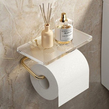 Toiletpapirholder Toiletpapirrulleholder GULD guld