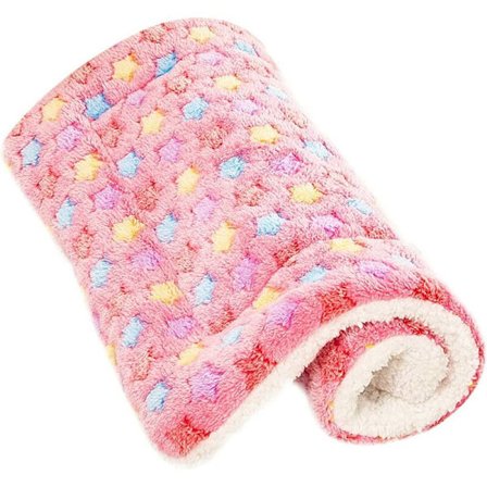 Hund Katt Fluffig Filt Valp Kudde Tvättbar Kudde Liten Medium Stor (M, Rosa)