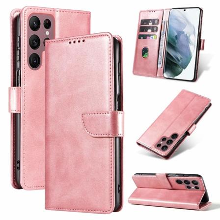 Samsung Galaxy - Käytännöllinen lompakkokotelo Roséguld S23 Ultra