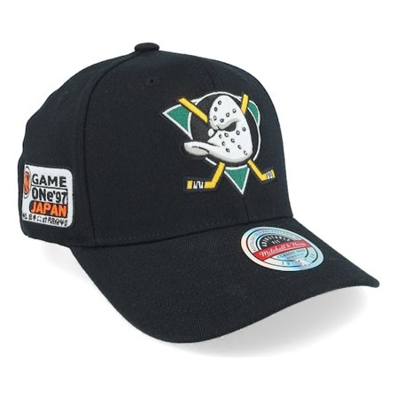 Mitchell & Ness - NHL Black adjustable Czapka Z Daszkiem - Hatstore Exclusive x Anaheim Ducks 1997 Game 1 Japan Black Adjustable @ Hatstore
