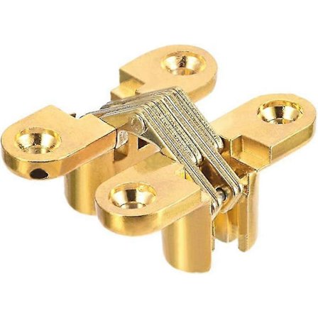 2 stk. usynlige skjulte krysshengsler for tredører, sinklegering, 43 x 36 x 12 mm-YNP