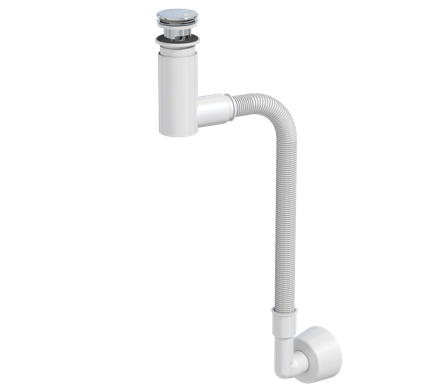 Prevex 1532400 Vesilukko 40/32 mm, valkoinen, täydellinen, Sisätilaviemäri