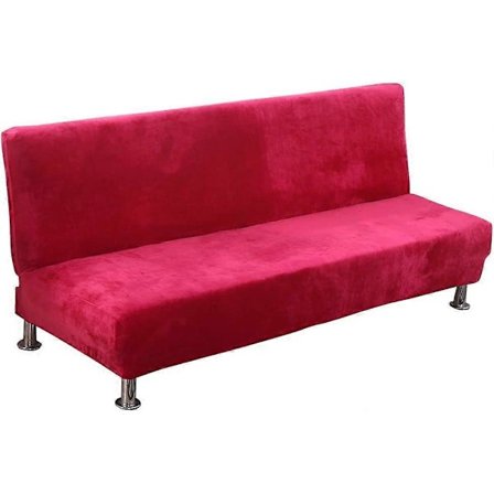 Sofatrekk uten armlener, 160-190cm, fløyel, elastisk