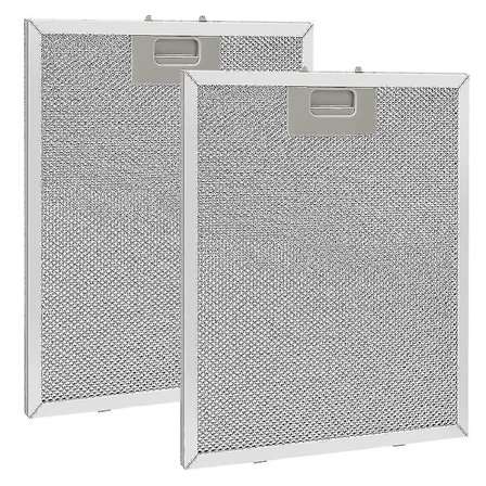 Metallfettfilter för Köksfläkt 320x260mm, Meshfilter Köksfläkttillbehör för Köksfläktar - Silver