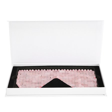 Jade Sten Rosenkvarts Kall Terapi Ögonmask Massager