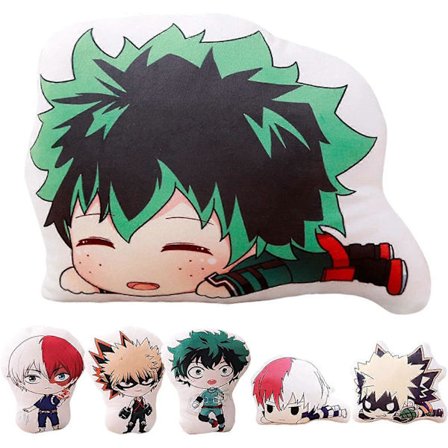 Ainme Plysdukke Pude Tegneserie Izuku Todoroki Bakugou Pude Dukkelegetøj Dekoration, Superblød Fyldt Pude Legetøj Fødselsdag Nytårsgave