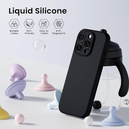 iPhone 16 Pro/ProMax/Plus skal mobilskal fodral silikon / TPU -