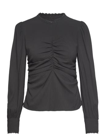 Selene Blouse Bluse Langermet Svart A-View*Betinget Tilbud