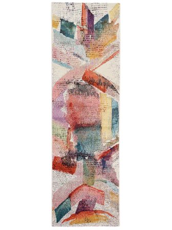 Pablo Beige/Multicolore Tapis De Couloir Petit Oeko-Tex