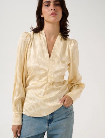 Gestuz Gzdalila Ls Blouse - Yellow - 34