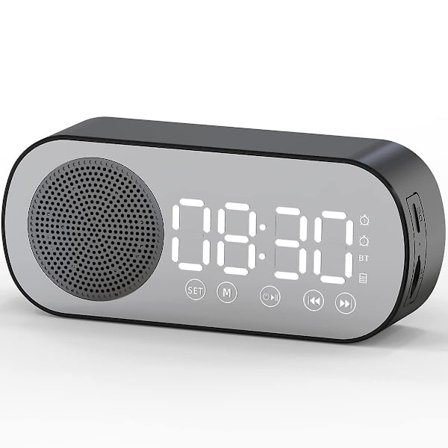 Digital väckarklocka radio, Bluetooth Hifi-högtalare FM-radio