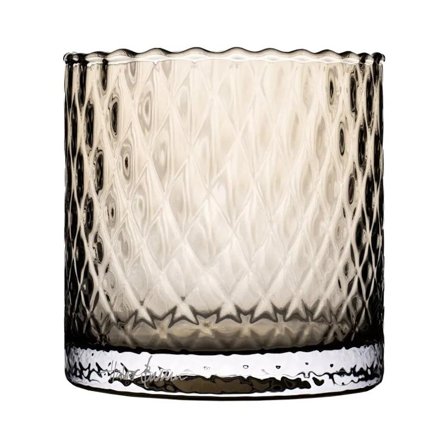 Halvor Bakke Harlekin Lykt/Vase 12cm Brun