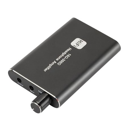 Bärbar hörlursförstärkare i aluminium HiFi Ljud Hörlursförstärkare Ljudförbättrare AMP 600mAh med