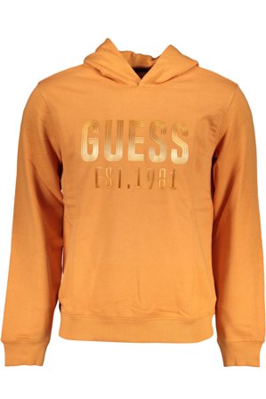 Guess Jeans Felpa Senza Zip Uomo Arancio
