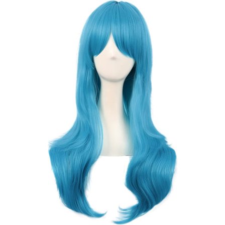 70cm/ 28 tum Lång Lockig Dam Curl Anime Kostym Peruker