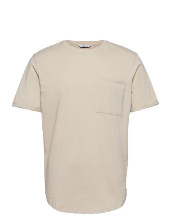 Onsgavin Life Ss Tee T-shirts Short-sleeved Beige ONLY & SONS