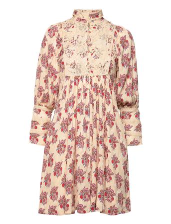 Jacquard High Neck Dress Knælang Kjole Multi/mønstret By Ti Mo